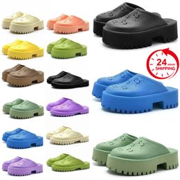free shipping designer sandal slides platform men women slipper sport flat black pink bone brown green shoes flops ladies