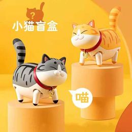 Blind box Electric Cat Blind Box Walking Animal Kitten Toys Ornaments Birthday Baby Shower Handmade DIY Kids Children Gifts Y240422