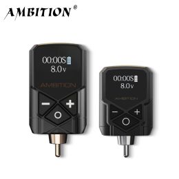 Supplies Ambition Kuark Wireless Tattoo Power Supply Battery Machine 1600MAH RCA Interface 57 Hours Quick Charge For Professional Artist