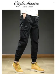 Men's Pants Citylink TacTic Straight Leg Tie Fashion Versatile Slim Fit Casual WorkWear For Men In Spring 2024