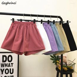 Women's Shorts Women Fashion Summer All-match Solid Elegant High Waist Slim Straight Korean Style Casual Students Sweet Clothing Chic