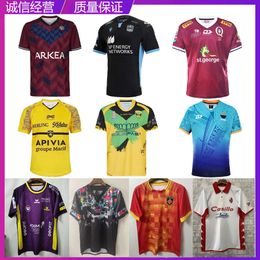 Men Jersey NRL Bordeaux Berges Glasgow Braves Queens Pepin Hungary Barina Rugby Shirts