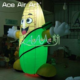 wholesale Giant 2.5mH Inflatable Corn Cob Cartoon Plant Model for Farm Exhibition Trade Shows Decoration