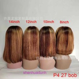 ! Sample Human Hair Spot Dyed P Color P427 Straight 13X4 Front Lace Wig