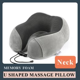 Pillow Memory Foam U Shape Neck Pillow Super Soft Travel Aeroplane Sleeping Back Pillows Slow Rebound Relax Health Care Relieve Fatigue