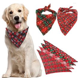 Dog Apparel Pet Drool Towel Triangle Cotton Grooming Scarf Neckerchief Supplies Washable Bow Ties Collar 1pcs