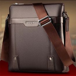 Fashion Men Tote Bags PU Leather Famous Brand Messenger Bag with Clutch Male Cross Body for 240415
