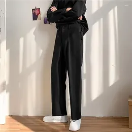 Men's Pants The Straight-tube Suit Trousers Loose And Casual Three-dimensional Vertical Sense Deep-fried Street Wide-leg