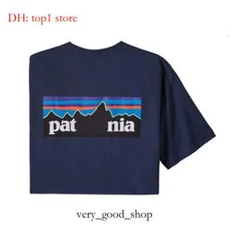 Patagoni T Shirts Luxury Brand T-shirts Coloured Design Dress Haikyuu Casual Letter Fashion Styles Dress Travel Wear Dress Black White Couple Shirts Very Nice 7922