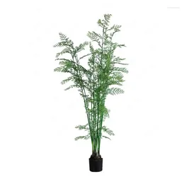 Decorative Flowers Simulation Wenchang Bamboo Large Oxygen Fern Plants Green Bonsai Fake Trees Interior Decoration Ornaments Landing