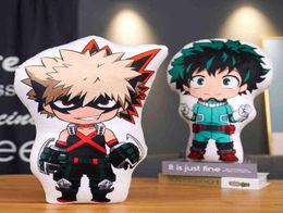 45cm My Hero Academia Plush Pillow Lovely Cartoon Anime Midoriya Izuku Bakugou Katsuki Todoroki So Stuffed Soft Children Toy Y23630296