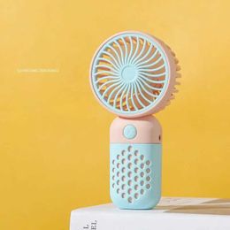 Other Appliances Small fan portable outdoor student small electric fan handheld simple mini USB charging J240423