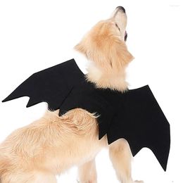 Dog Apparel Halloween Funny Black Pet Costume Bat Wings Cat For Party Cosplay Multiple Sizes Can Choose