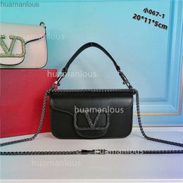 Event Cross Bags Letter Versatile Woman Leather Valentyno Purse Crystal Designer Chain Small Vlogoo Shoulder Locoo Portable Square 2024 Bag Underarm SUB5