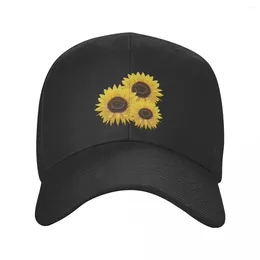 Ball Caps Classic Sunflower In Bloom Baseball Cap Women Men Breathable Flowers Floral Dad Hat Outdoor