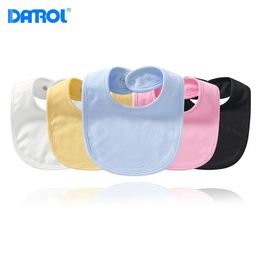5pcs High Quality Cotton Baby Bib Saliva Towel Solid Color born Rice Bag Absorbent Children 240422