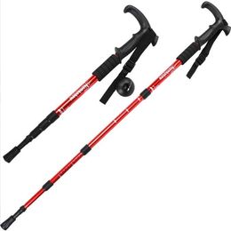 Aluminium Alloy Trekking Poles Ultralight Adjustable No slip Nordic Walking Sticks Adult Hiking Canes Telescopic Alpenstocks