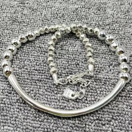 Pendants UNOde50 2024 Original Fashion Electroplated 925 Silver Beads Simple Exquisite Necklace Jewelry Gifts