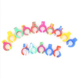 Silicone Cigarette Holder Finger Ring Joint 8 Colors For Hookahs Water Bubbler Bongs Smoking Pipe Tools Accessories