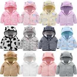 Coats Baby Boy Girl Jackets 2021 Autumn Kids Spring Coat Hooded Cute Ear Infant Toddler Clothes Children's Zipper Cardigan Jacket Soft