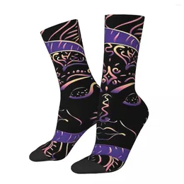 Men's Socks Funny Crazy Sock For Men Tattoo Sleeping Sun And Moon Harajuku Quality Pattern Printed Crew Novelty Gift