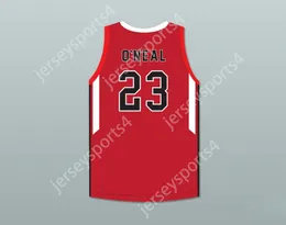CUSTOM Name Number Mens Youth/Kids SHAREEF O'NEAL 23 CROSSROADS SCHOOL ROADRUNNERS RED BASKETBALL JERSEY 2 TOP Stitched S-6XL