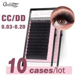 10 trays CC DD curl 003020 Eyelash Extension Thin and Soft Material Volume Lash Individual Eyelashes 240415