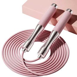 Jump Ropes Jaffick Speed Jump Rope for Fitness - A ski rope suitable for women with adjustable length and alloy and silicone handles suitable for use Y240423