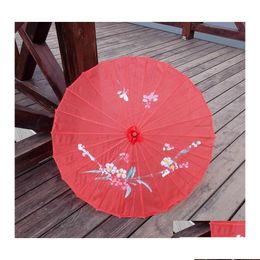 Umbrellas Umbrellas Adts Size Japanese Chinese Oriental Parasol Handmade Fabric Umbrella For Wedding Party P Ography Decoration Sea Sh Dhsct