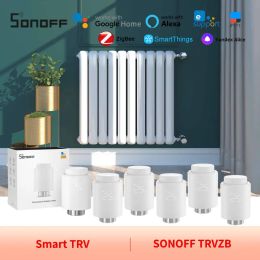 Control Sonoff TRV Zigbee Thermostatic Radiator Valve Smart TRVs Floor Heating Control Systerm Home Assistant Automation TRVZB Alexa