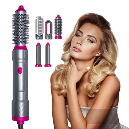 Dryer 5 In 1 Hair Dryer Blow Dryer Comb Electric Hair Blower Brush Professional Dryer and Straightening Brush Air Styling Hair Curler