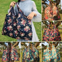 Storage Bags Fashion Beach Pouch Portable Foldable Shopping Bag Supermarket Grocery Handbags Travel