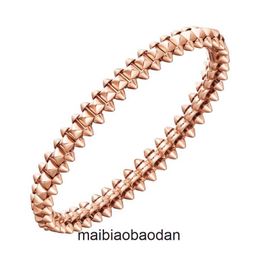 High End jewelry bangles for Carter womens Bullet silver plated 18k rose gold willow nail bracelet and light luxury bracelet Original 1:1 With Real Logo