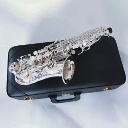 Saxophone Silver original 901 onetoone structure Bkey professional curved soprano saxophone allsilver jazz instrument saxo soprano
