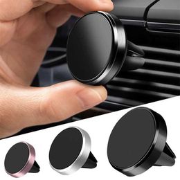 Cell Phone Mounts Holders Air Vent Magnetic Car Phone Stand Magnet Smartphone Stand GPS Support iPhone 14 13 12 XR Mi Huawei Samsung Y240423