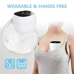 Enhancer Invisible Electric Silent Breast Pump Wearable Hands Free Breast Pump with 3 Modes 9 Levels of Suction 180ml Milk Collector