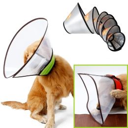 Collars Transparent Dog Cat Protection Cover Surgery Wound Healing Cone Protective Pet Medical Collar Smart Cone Prevent Bite Circle