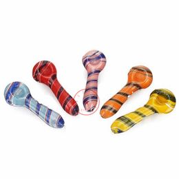 Latest Colourful Wig Wag Pipes Glass Philtre Bowl Portable Herb Tobacco Cigarette Holder Smoking Handmade Handpipes DHL