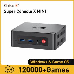 Consoles Beelink Super Console X Mini KinHank Retro Video Game Console with 85+ Emulators 120000 Games for ARCADE/MAME/DC/SS Game Player