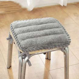 Pillow Square Plush Home Seat Four Seasons Universal Anti-Slip Office Computer Chair Student Stools Pad With String