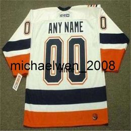 Kob Weng Men Women Youth NEW YORK 2002 CCM Turn Back Home Customised Hockey Jersey Stitched Top-quality Any Name Any Number Goalie Cut