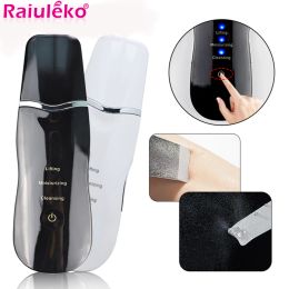 Instrument Ultrasonic Skin Scrubber Facial Cleaning Machine Face Lifting Peeling Vibration Blackhead Removal Exfoliating Pore Rechargeable