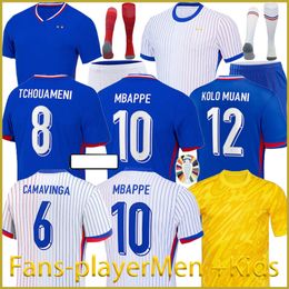 2024 new French clu GIROUD Full Sets BENZEMA kids kit women Men football shirt MBAPPE GRIEZMANN SALIBA PAVARD KANTE Maillot de foot equipe Maillots soccer jerseys gd