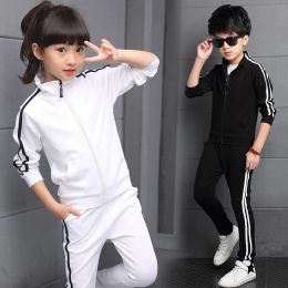 Volleyball New Arrival Boys Clothing Sets Spring 2022 High Quality Children's Pure Color Sports Suit Teenage Girl School Uniforms 515years