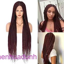 Hot selling synthetic Fibre all lace braided headband cover Braid Lace Wig