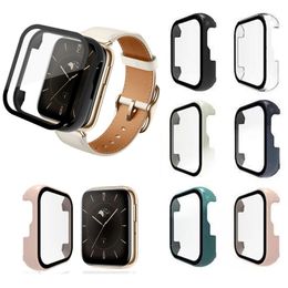 OPPO Watch 3 Case with Screen Protector for VIVO Smartwatch Hard Plastic Cover Cases Tempered Glass Shockproof Shell Full Cover Shell