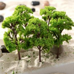 Decorative Flowers 10PC 7/9cm Trees Model Garden Wargame Train Railway Architectural Scenery Layout Green Tree Models Mini Sand Table Toys