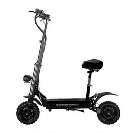 6000W Dual Motor Electric Scooter Adult 11" Off Road Tires Long Range E-Scooter