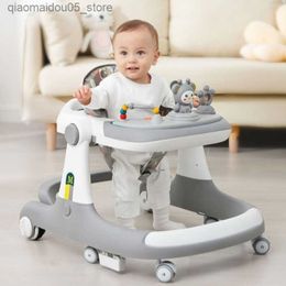 Baby Walkers Baby stroller with anti O-shaped legs multifunctional anti rollover male and female baby walking aids early education toy car Q240423