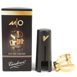 Saxophone France Vandoren Mo Series Baryton Hard Rubber Saxophone Mouthpiece Baritone Alto Tenor Soprano Metal Ligature Gold Plated Lc57dp